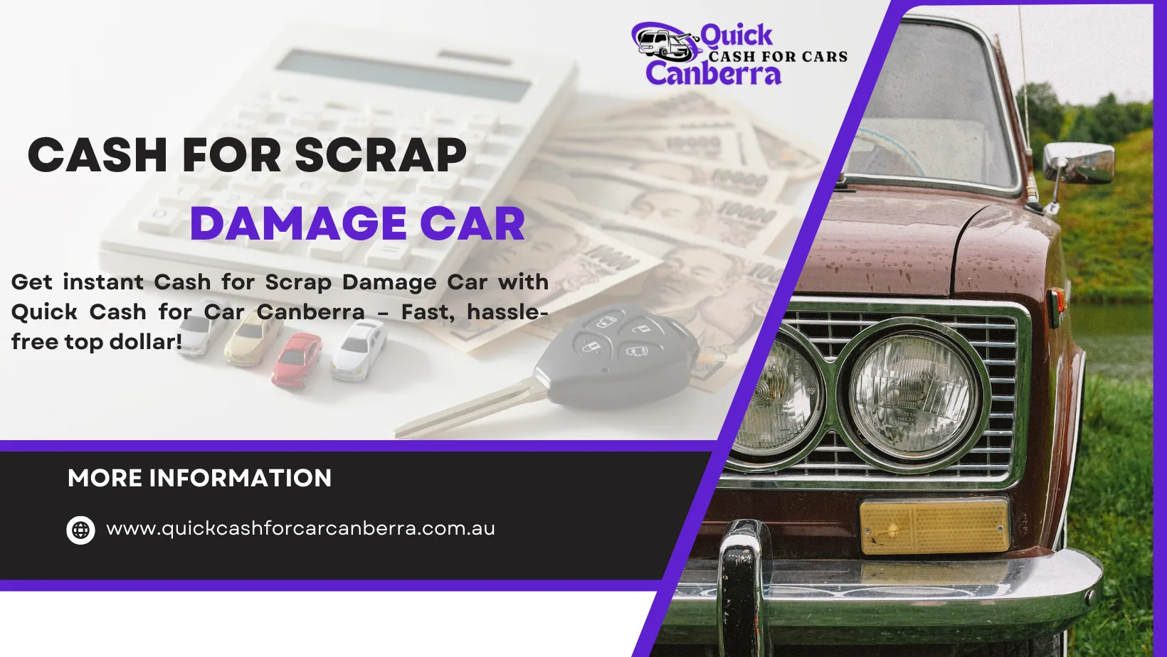 Cash for Scrap Damage Car