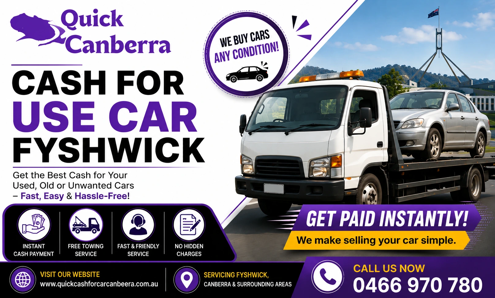 Cash for use car Fyshwick